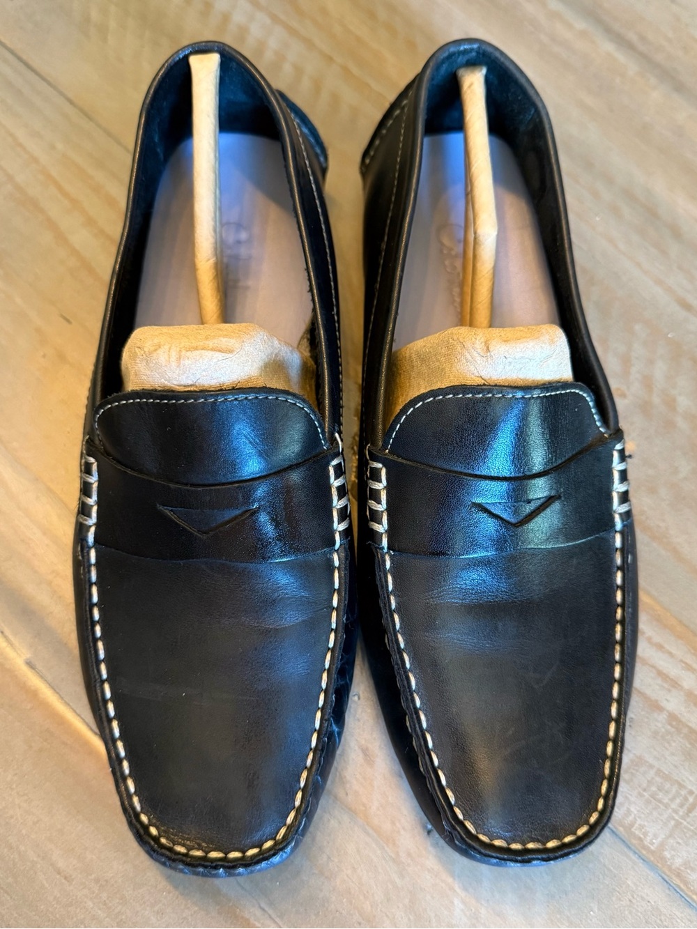 Cole Haan Black Leather Driving Loafers size 7